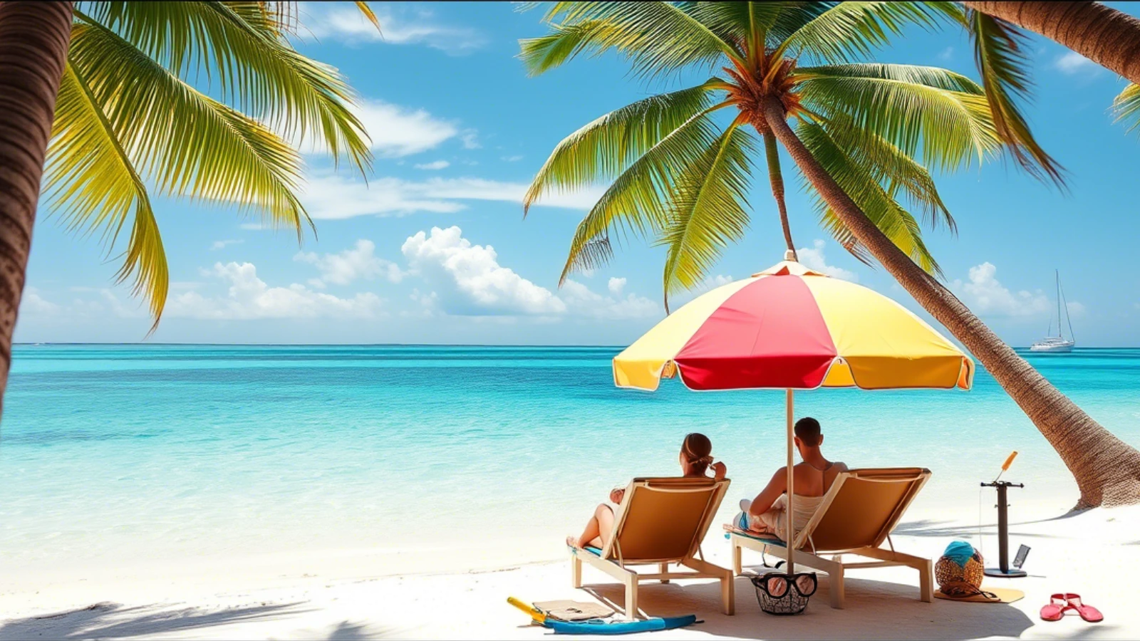 Soft sands of Beaches in the Caribbean at Shoal Bay, Anguilla