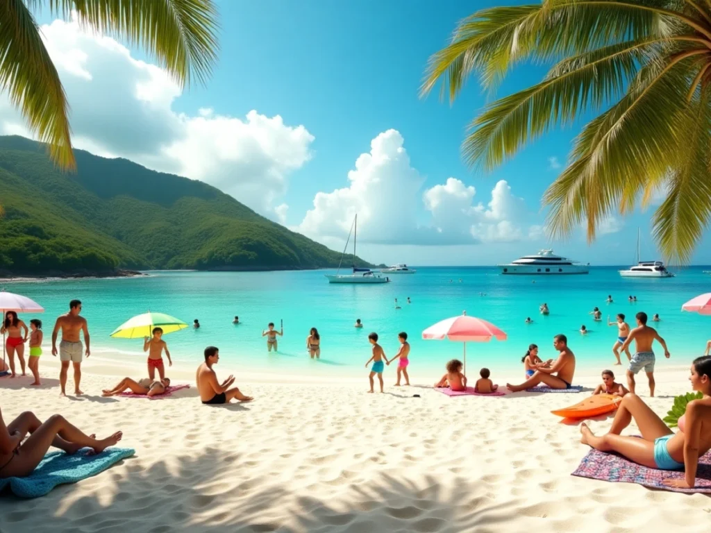 Top 10 Best Beaches in the Caribbean for Your Dream Vacation Magens Bay in St. Thomas, a family-friendly Caribbean beach with soft white sands.