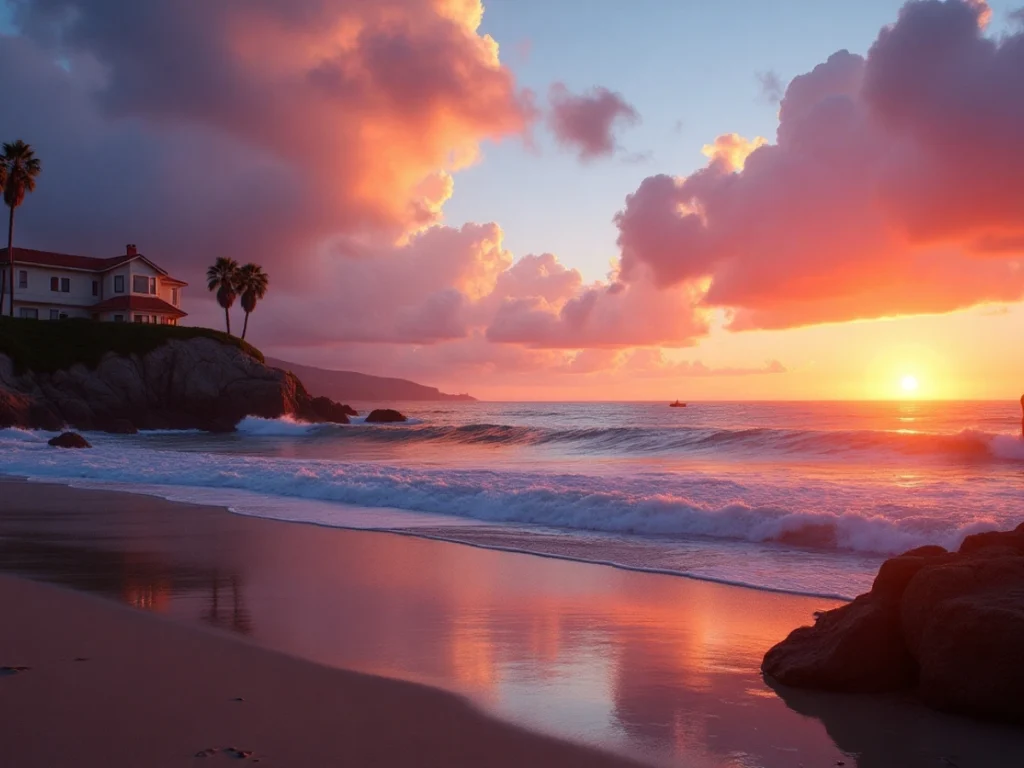 Romantic Weekend Getaways from Los Angeles for Couples Romantic coastal escape in Santa Barbara with scenic ocean views and Spanish-style architecture