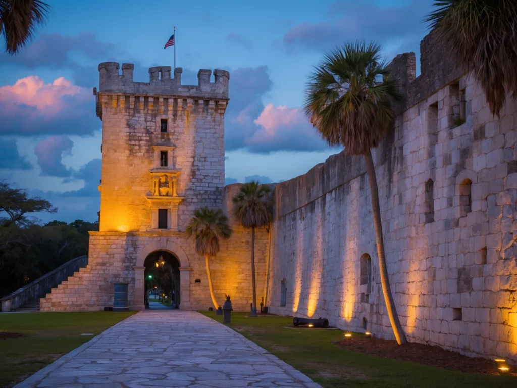 The Ultimate Guide to St. Augustine Beaches and History in 2025 Historic Castillo de San Marcos, the oldest masonry fort in the U.S., built from coquina stone in St. Augustine, Florida."
