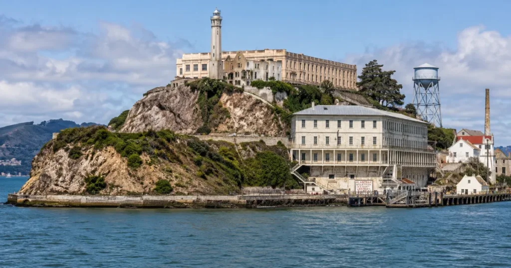 Alcatraz Island viewed from afar