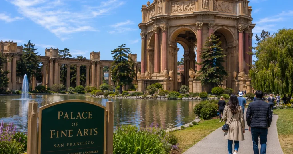 Palace of Fine Arts in sunlight