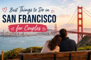 Romantic San Francisco sunset for couples