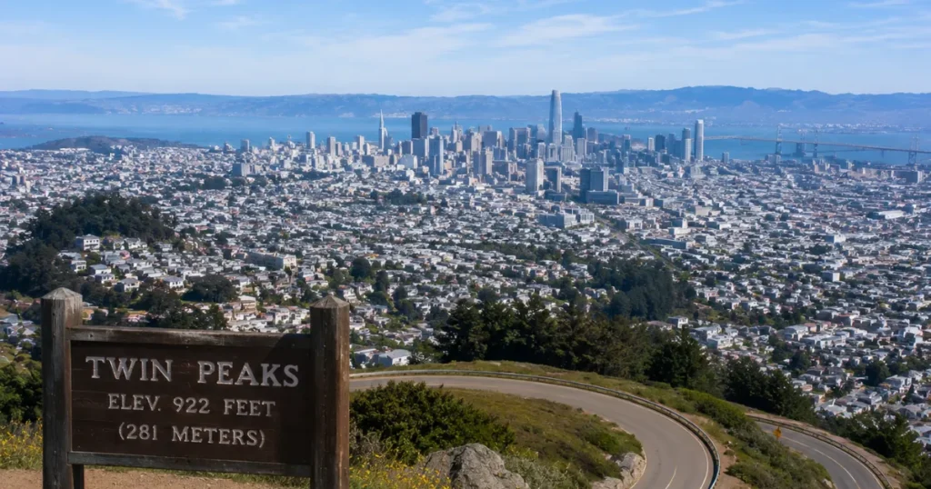Twin Peaks view over San Francisco