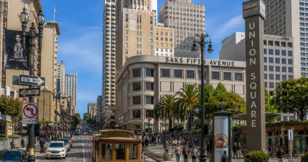 Union Square and Downtown Streets