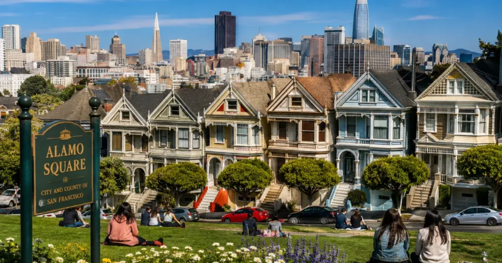 Best Parks in San Francisco for a Picnic: 8 Scenic Places to Eat Outdoors Painted Ladies at Alamo Square